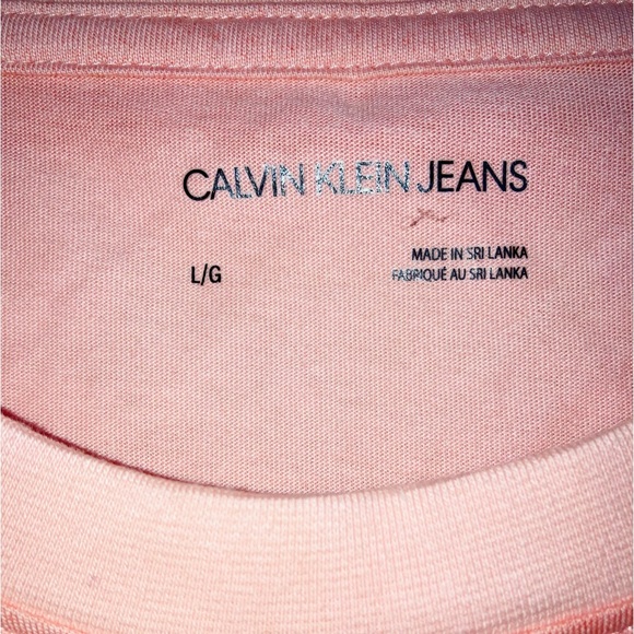 *New* CK Long Sleeve Monogram Logo T-Shirt  Size L - Picture 7 of 9